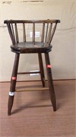 Primitive Child's High Chair