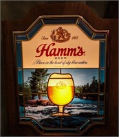 Vintage Advertising Illuminated Sign Hamms Beer