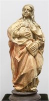 18th CENTURY FRENCH CARVED LIMESTONE SANTO