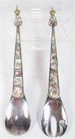 PAIR OF LOS CASTILLO SALAD FORKS & SPOON