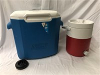 Coleman Igloo and Drink Dispenser