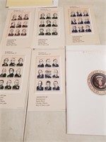 Presidential Mint set 1986 stamp book and stamps