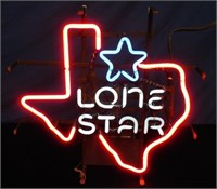 Electric Neon Sign Lone Star Texas-Shaped