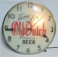 Electric "Old Dutch Premium" Beer Clock