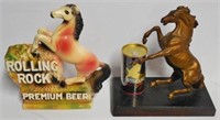 Lot of 2 Horse Beer Counter Top Displays