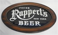 Mirrored Lettering "Jacob Rupperts" Beer Sign