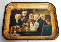 "Grandfather's Drinking Grossvater" Beer Tray