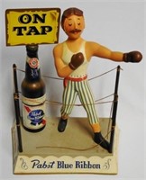 "Pabst Blue Ribbon on Tap" Boxer Beer Display