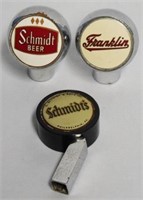 Lot of 3 Beer Tap Knobs