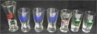 Lot of 7 assorted Beer Glasses