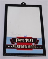 Mirrored Sign "Fort Pitt Pilsner Beer"