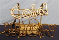 Electric Neon Sign Cold Iron