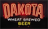 Electric Neon Sign Dakota Wheat Brewed Beer