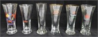Lot of 6 assorted Beer Glasses