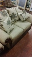 Choice from 2 Klaussner Furniture fabric loveseats