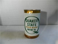 Quaker State motor oil tin c/w  5w30 oil