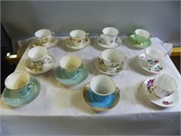 qty of various cups & saucers