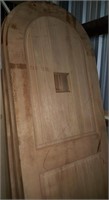 8 foot mahogany solid door with speak easy