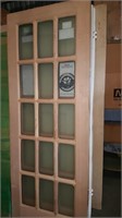 2 Simpson Hardwood doors with 15 panel glass 7