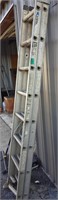 16 foot aluminum ladder Warner 300 lbs cap