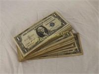 100 SILVER CERTIFICATE $1.00 DOLLAR BILLS