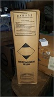 Brand new 20 lb fire exstinguisher with wall