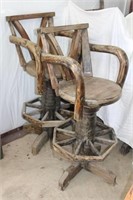 Folk Art Style Outdoor Patio Chairs