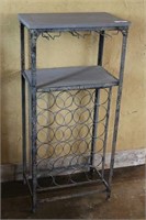 Painted Metal Wine Holder Rack