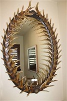 Cool Mirror with Faux Deer Antler
