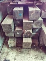 Approx. 30 7x7 timbers, used