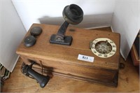 Antique Wall Phone with Modern Dialer