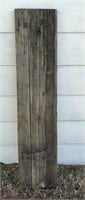 Beautiful rustic wood shutter. Weathered wood
