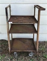 Great metal vintage Cart. Three level cart with