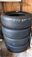 Four new continental contitrac 18" tires