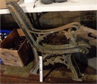 Pair of Iron Bench Ends