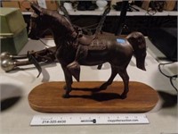Vintage Brass Horse Decor