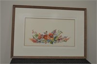 Signed Racine Floral Print