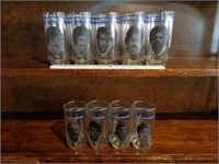 Set of 9 Dallas Cowboys Glasses