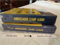 2 Ambassador Stamp Albums