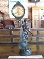 Statue Lady Pendulum Clock