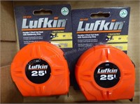 2 Lufkin 25' tape measures