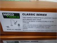 Matco-Norca 2 handle wide spread lavatory faucet