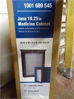 RSI 19.25x5x24.75 Java medicine cabinet