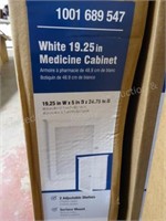 RSI 19.25x5x24.75 White medicine cabinet