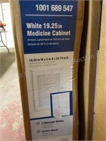 RSI 19.25x5x24.75 White medicine cabinet