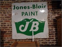 Large Porcelain J & B Paint Sign