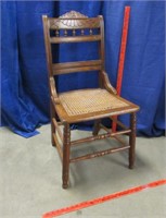 antique cane bottom chair
