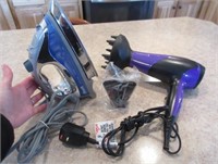 lk new shark iron & remington hair dryer