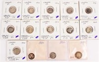 Coin Canadian Silver Dimes Early Dates (14)