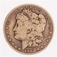 Coin 1903-S Morgan Silver Dollar Key Date VG+